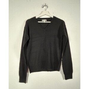 Neiman Marcus Women's Pullover Cashmere Sweater XS V-Neck Long Sleeve Black NWOT